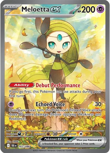 Meloetta ex (167/086) [Scarlet & Violet: Black Bolt] | L.A. Mood Comics and Games