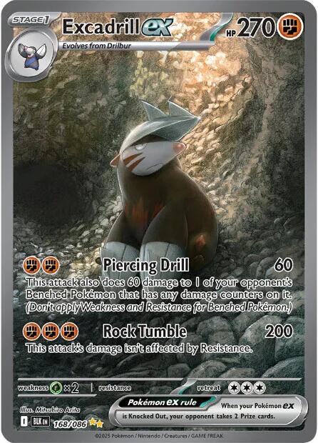 Excadrill ex (168/086) [Scarlet & Violet: Black Bolt] | L.A. Mood Comics and Games