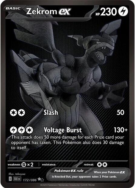 Zekrom ex (172/086) [Scarlet & Violet: Black Bolt] | L.A. Mood Comics and Games