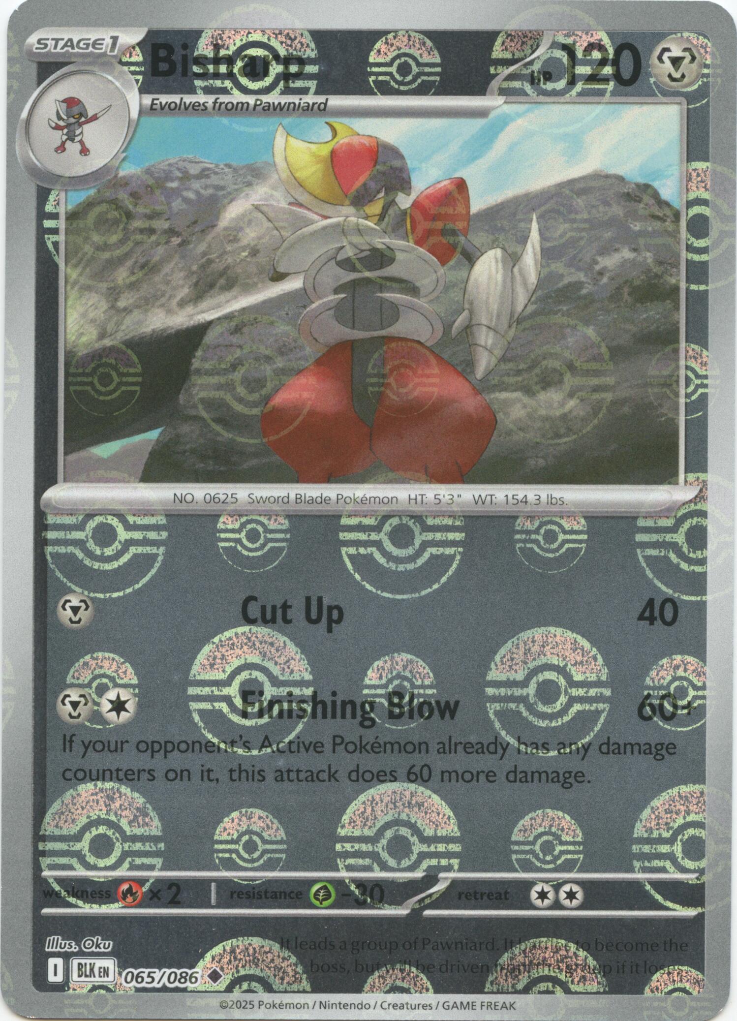 Bisharp (065/086) (Poke Ball Pattern) [Scarlet & Violet: Black Bolt] | L.A. Mood Comics and Games