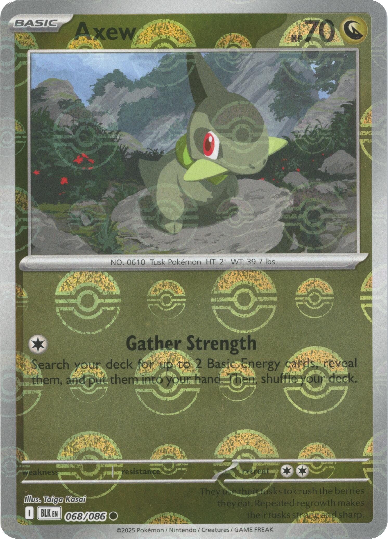 Axew (068/086) (Poke Ball Pattern) [Scarlet & Violet: Black Bolt] | L.A. Mood Comics and Games