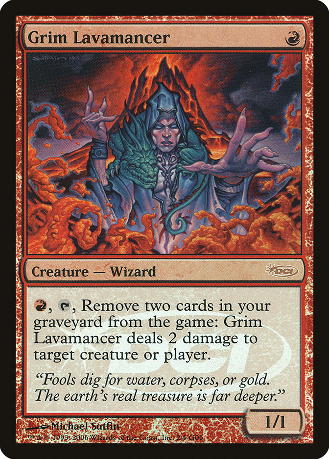 Grim Lavamancer [Judge Gift Cards 2006] | L.A. Mood Comics and Games