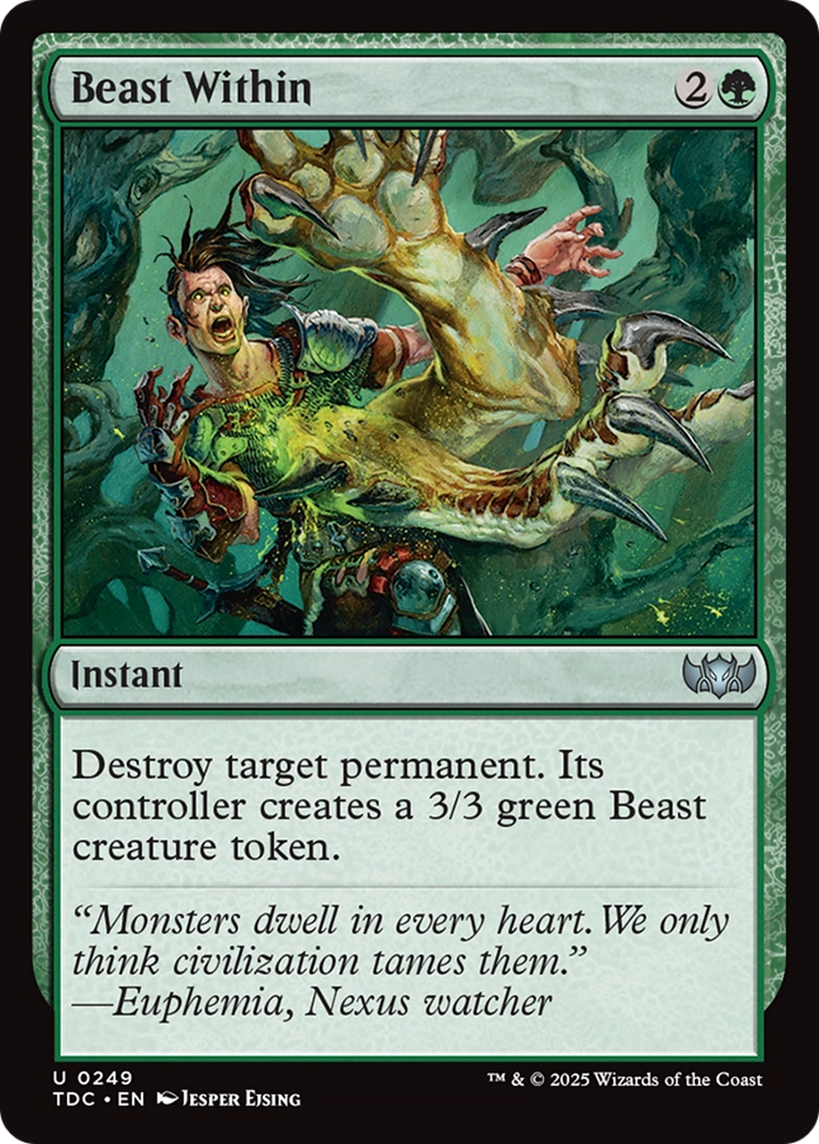 Beast Within [Tarkir: Dragonstorm Commander] | L.A. Mood Comics and Games
