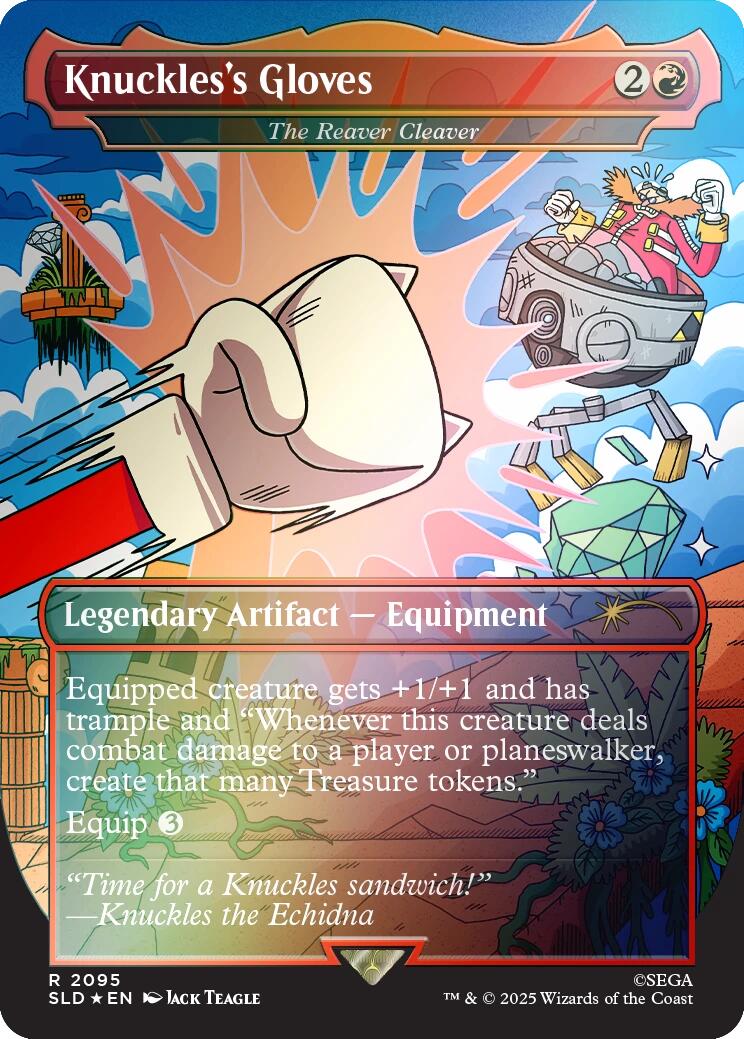 Knuckles's Gloves - The Reaver Cleaver (Rainbow Foil) [Secret Lair Drop Series] | L.A. Mood Comics and Games