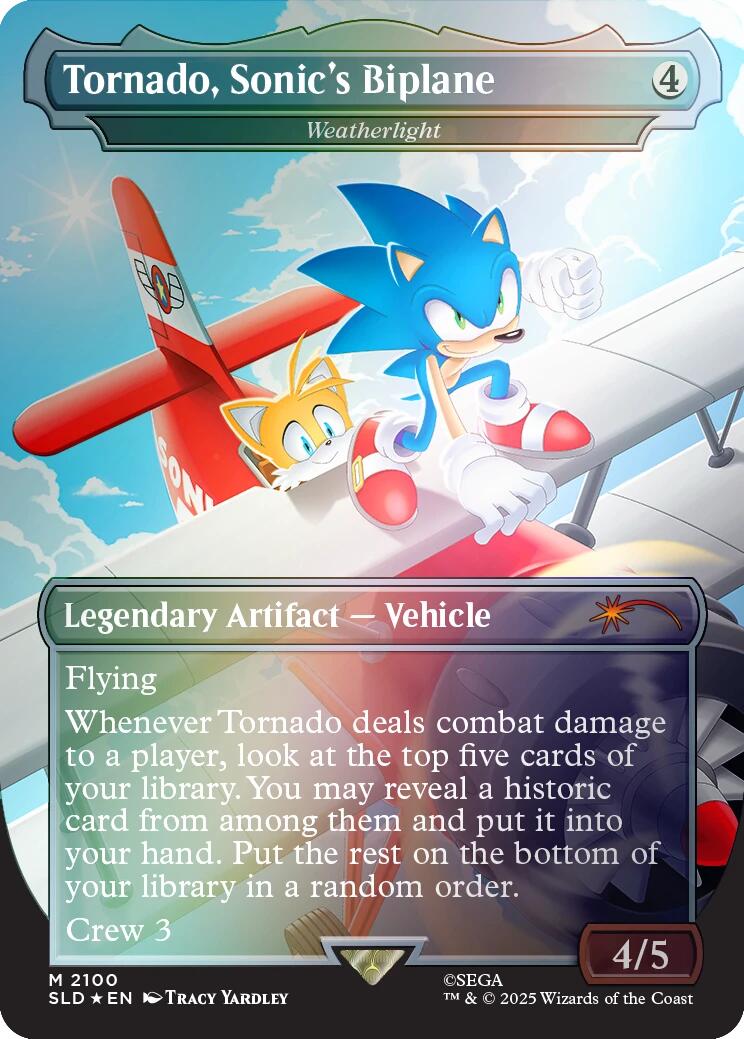 Tornado, Sonic's Biplane - Weatherlight (Rainbow Foil) [Secret Lair Drop Series] | L.A. Mood Comics and Games