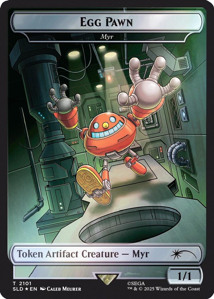 Egg Pawn - Myr Token (Rainbow Foil) [Secret Lair Drop Series] | L.A. Mood Comics and Games