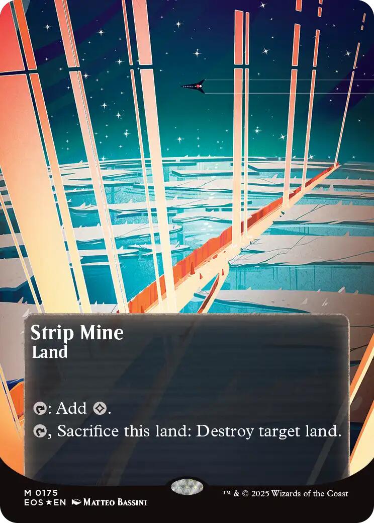 Strip Mine (0175) (Borderless) (Galaxy Foil) [Edge of Eternities: Stellar Sights] | L.A. Mood Comics and Games
