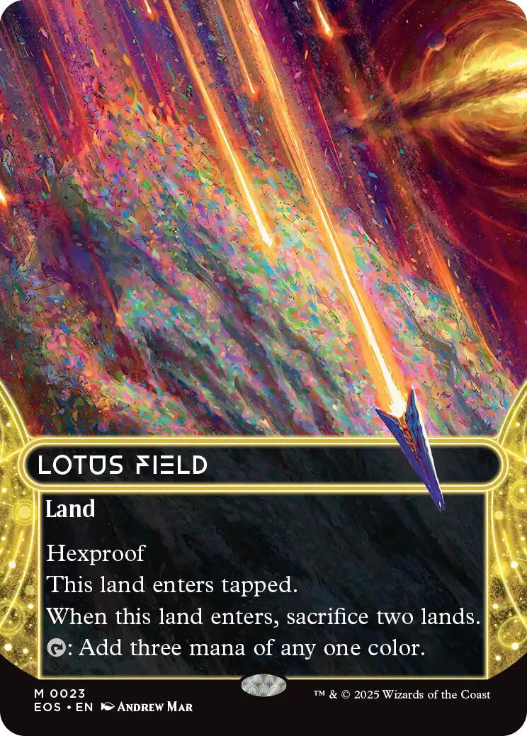 Lotus Field (0023) (Borderless) [Edge of Eternities: Stellar Sights] | L.A. Mood Comics and Games