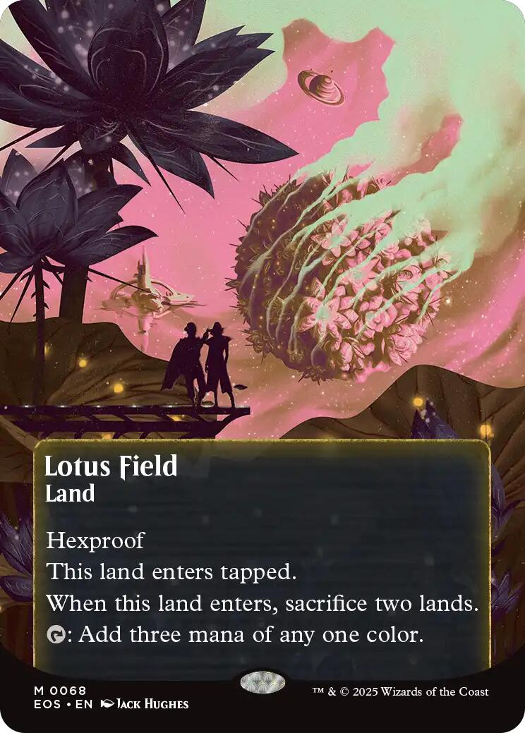 Lotus Field (0068) (Borderless) [Edge of Eternities: Stellar Sights] | L.A. Mood Comics and Games