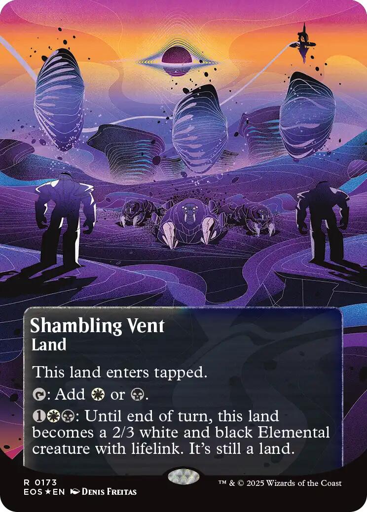 Shambling Vent (0173) (Borderless) (Galaxy Foil) [Edge of Eternities: Stellar Sights] | L.A. Mood Comics and Games