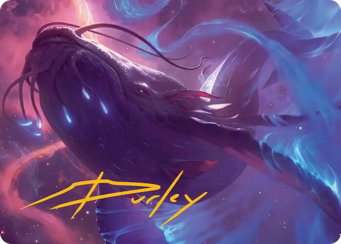 Starbreach Whale Art Card (Gold-Stamped Signature) [Edge of Eternities Art Series] | L.A. Mood Comics and Games