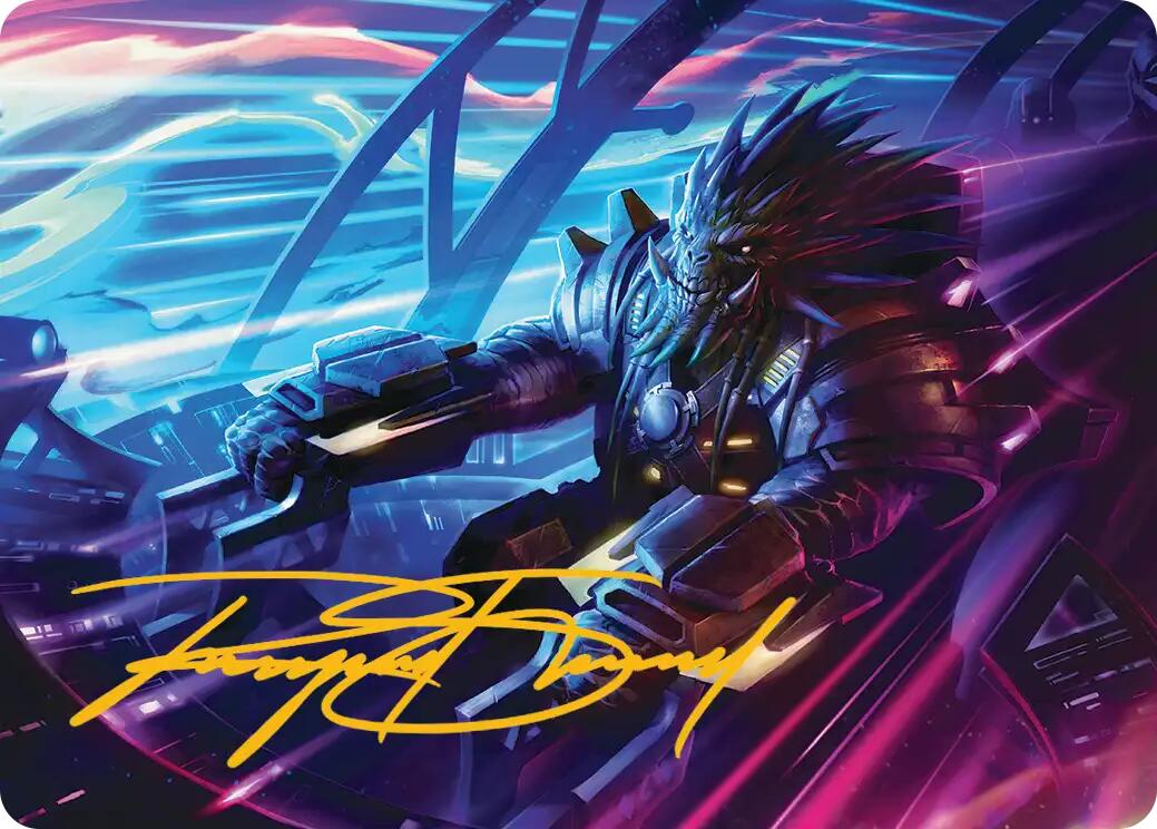 Tannuk, Steadfast Second Art Card (Gold-Stamped Signature) [Edge of Eternities Art Series] | L.A. Mood Comics and Games