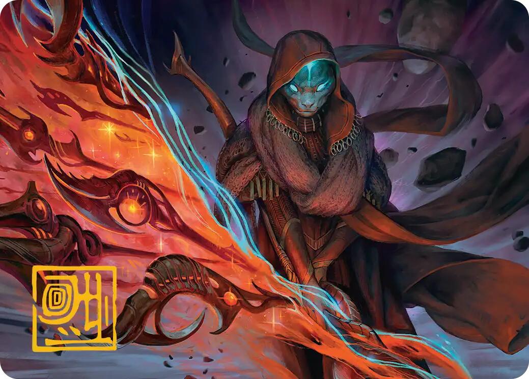 Weftstalker Ardent Art Card (Gold-Stamped Signature) [Edge of Eternities Art Series] | L.A. Mood Comics and Games