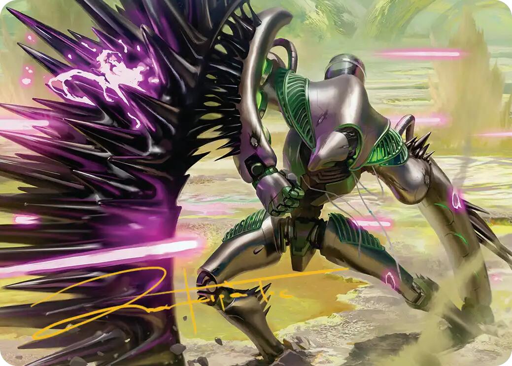 Tapestry Warden Art Card (Gold-Stamped Signature) [Edge of Eternities Art Series] | L.A. Mood Comics and Games