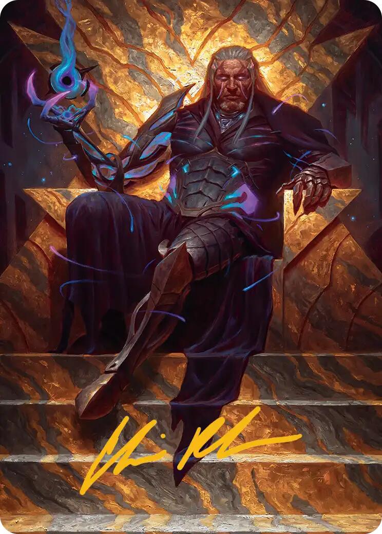 Tezzeret, Cruel Captain Art Card (1/54) (Gold-Stamped Signature) [Edge of Eternities Art Series] | L.A. Mood Comics and Games