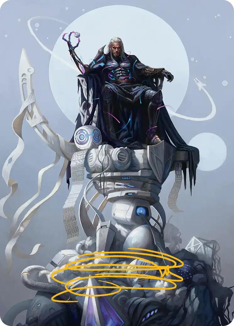 Tezzeret, Cruel Captain Art Card (35/54) (Gold-Stamped Signature) [Edge of Eternities Art Series] | L.A. Mood Comics and Games