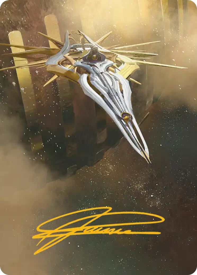 Dawnsire, Sunstar Dreadnought Art Card (Gold-Stamped Signature) [Edge of Eternities Art Series] | L.A. Mood Comics and Games