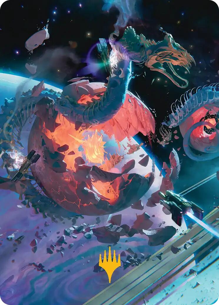 Scavenger Grounds Art Card (47/54) (Gold-Stamped Planeswalker Symbol) [Edge of Eternities Art Series] | L.A. Mood Comics and Games