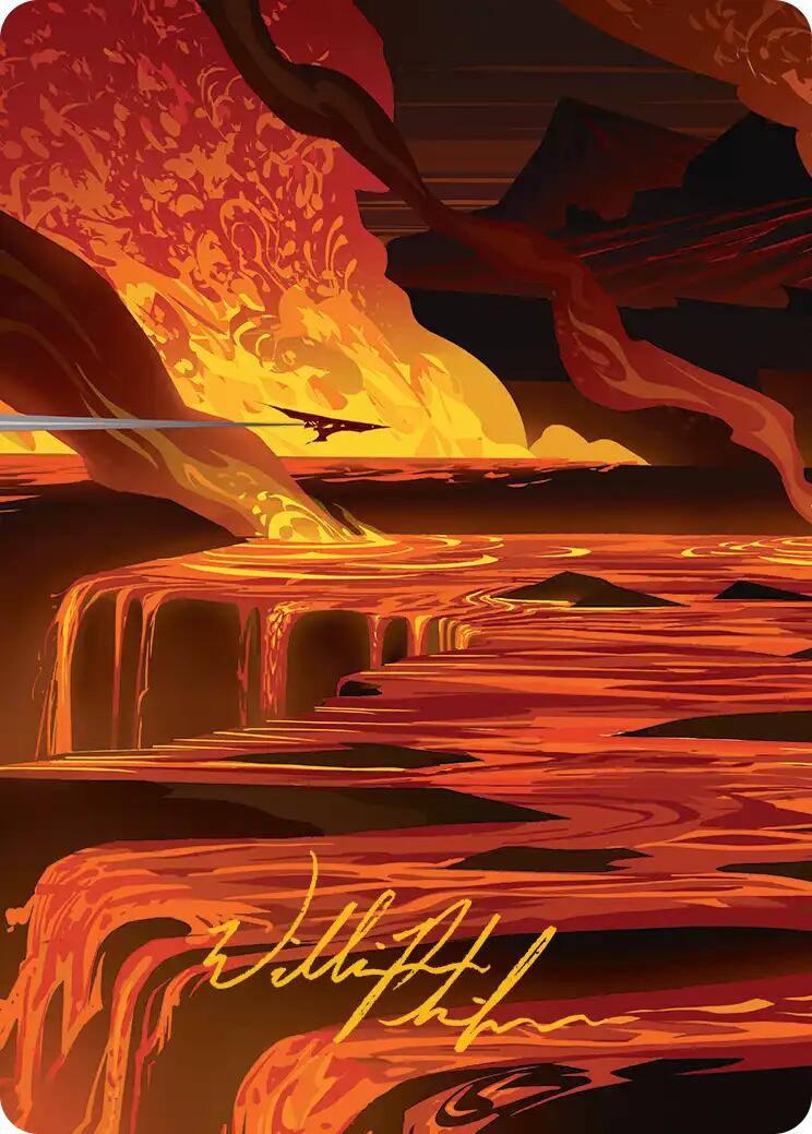 Blast Zone Art Card (Gold-Stamped Signature) [Edge of Eternities Art Series] | L.A. Mood Comics and Games
