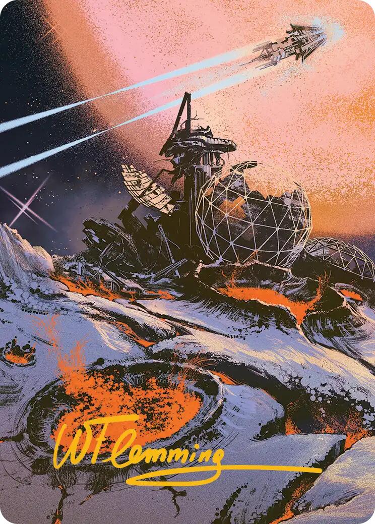 Petrified Field Art Card (Gold-Stamped Signature) [Edge of Eternities Art Series] | L.A. Mood Comics and Games