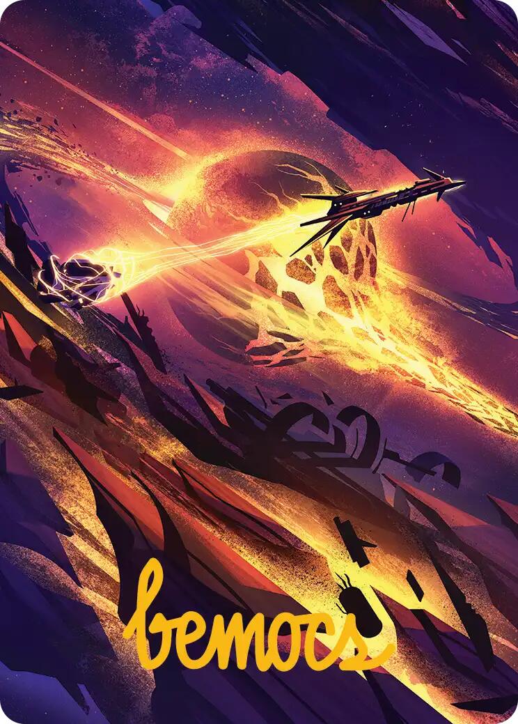 Scavenger Grounds Art Card (53/54) (Gold-Stamped Signature) [Edge of Eternities Art Series] | L.A. Mood Comics and Games