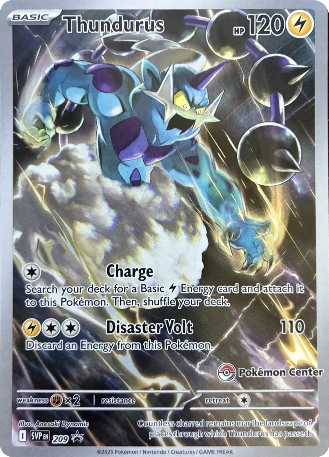 Thundurus (209) (Pokemon Center Exclusive) [Scarlet & Violet: Black Star Promos] | L.A. Mood Comics and Games