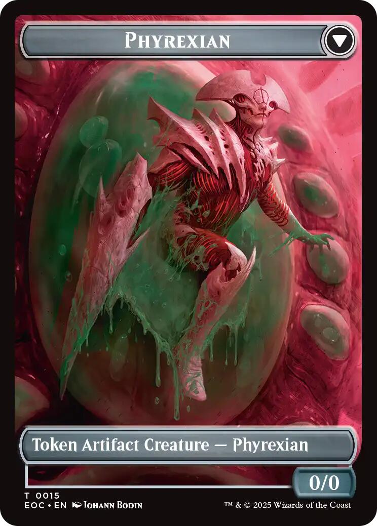 Incubator // Phyrexian Double-Sided Token [Edge of Eternities Commander Tokens] | L.A. Mood Comics and Games
