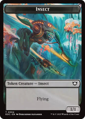 Insect // Elemental (0008) Double-Sided Token [Edge of Eternities Commander Tokens] | L.A. Mood Comics and Games