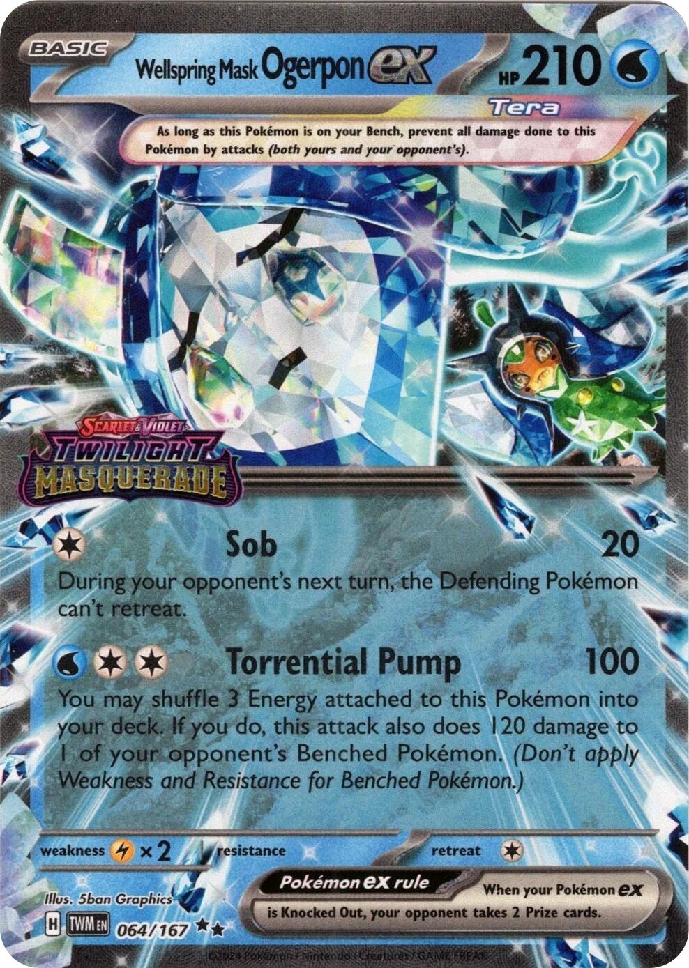 Wellspring Mask Ogerpon ex (064/167) (Stamped) [Miscellaneous Cards] | L.A. Mood Comics and Games