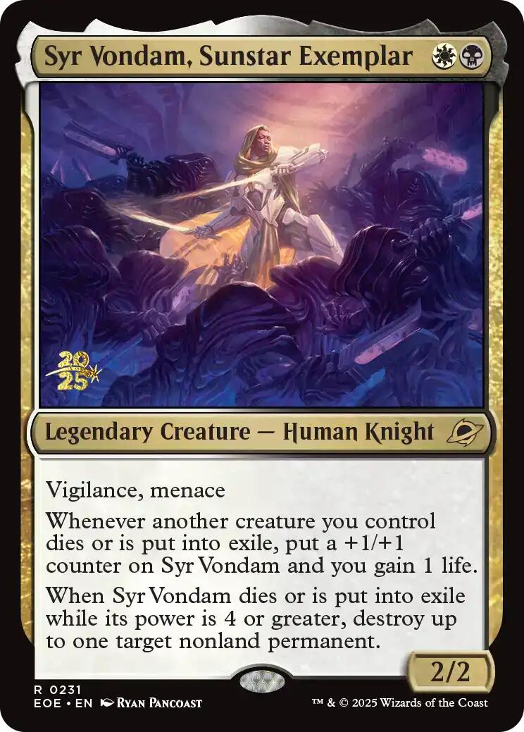 Syr Vondam, Sunstar Exemplar [Edge of Eternities Prerelease Promos] | L.A. Mood Comics and Games