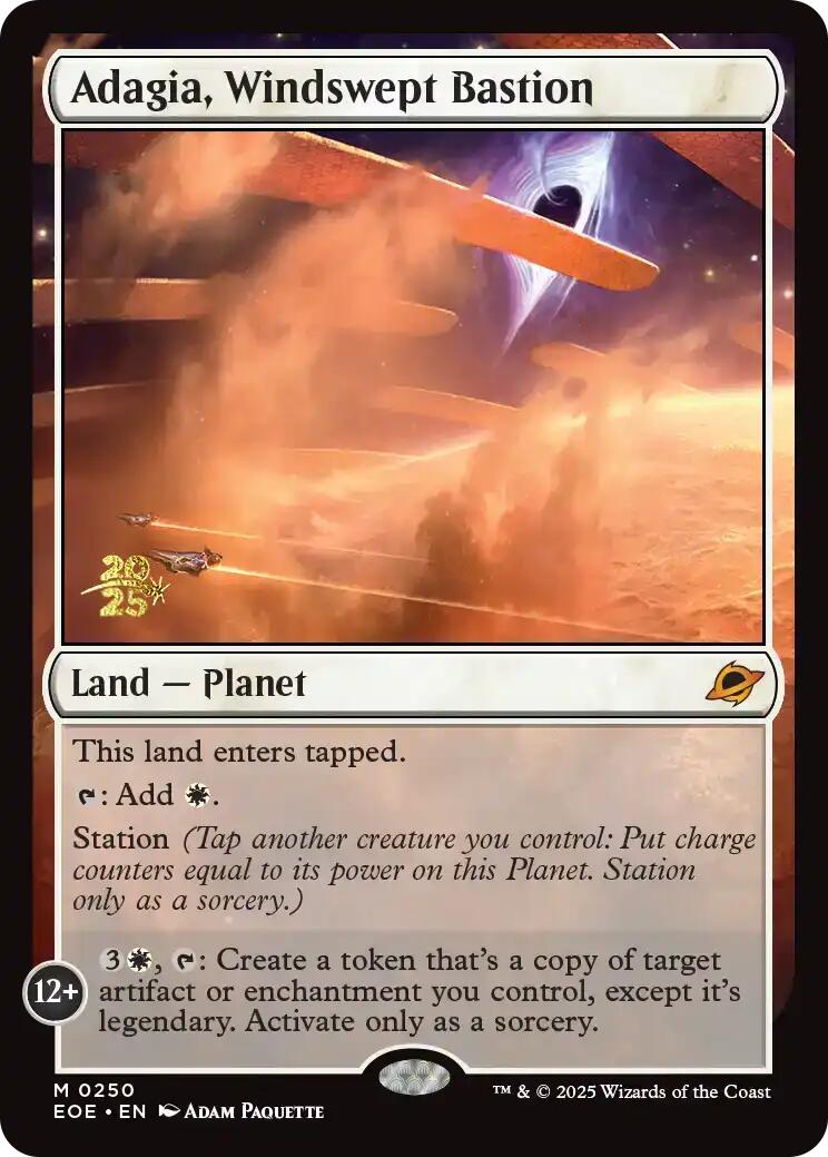 Adagia, Windswept Bastion [Edge of Eternities Prerelease Promos] | L.A. Mood Comics and Games