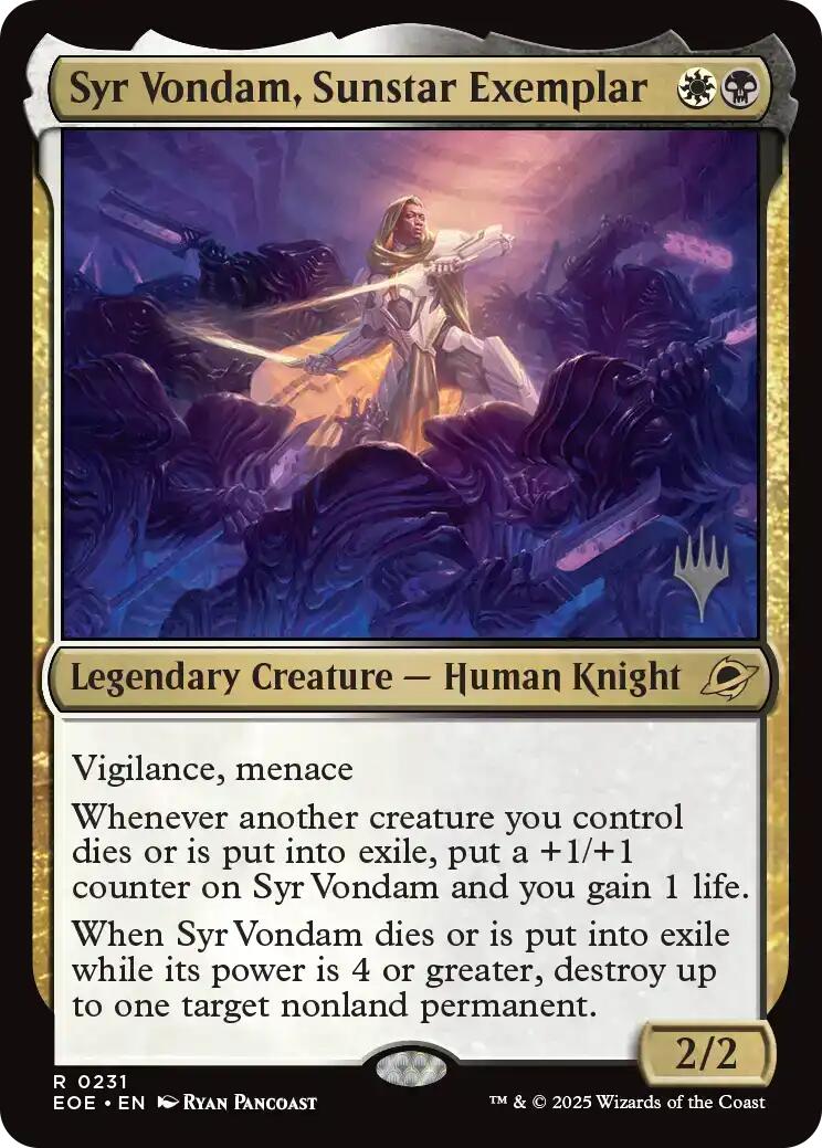 Syr Vondam, Sunstar Exemplar [Edge of Eternities Promo Pack] | L.A. Mood Comics and Games