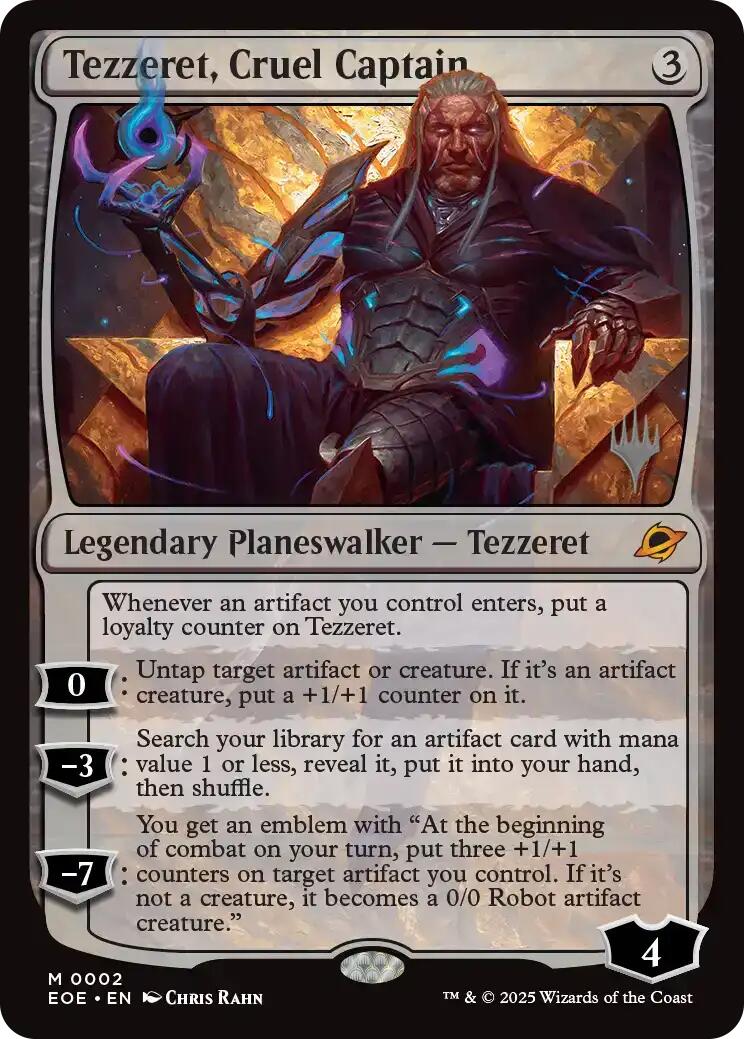Tezzeret, Cruel Captain [Edge of Eternities Promo Pack] | L.A. Mood Comics and Games