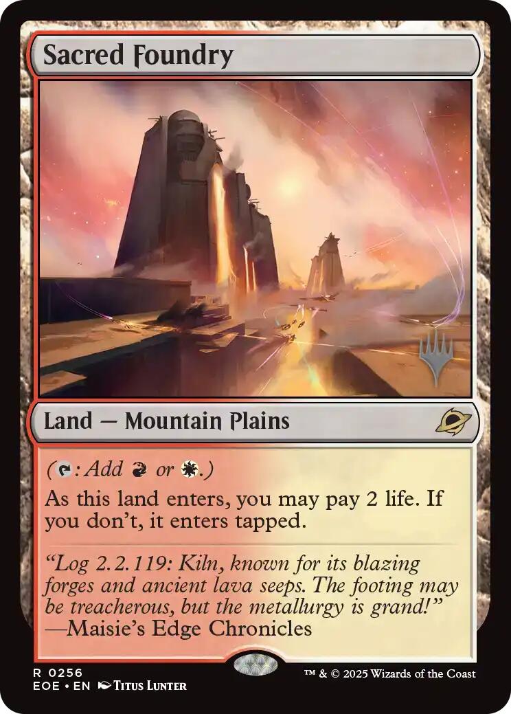 Sacred Foundry [Edge of Eternities Promo Pack] | L.A. Mood Comics and Games