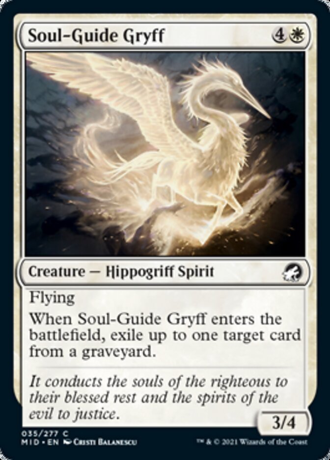 Soul-Guide Gryff [Innistrad: Midnight Hunt] | L.A. Mood Comics and Games