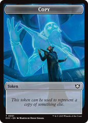 Copy // Golem (0012) Double-Sided Token [Edge of Eternities Commander Tokens] | L.A. Mood Comics and Games