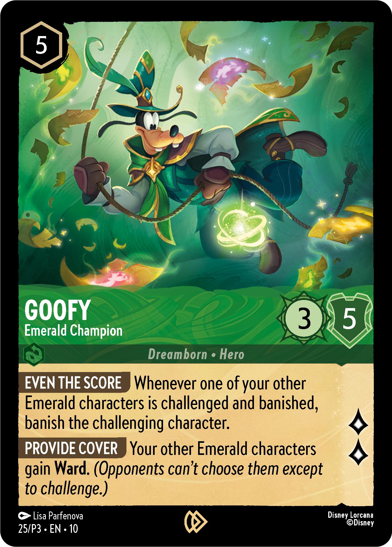 Goofy - Emerald Champion (25) [Promo Cards] | L.A. Mood Comics and Games