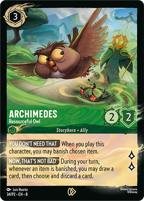 Archimedes - Resourceful Owl (34/P2) [Promo Cards] | L.A. Mood Comics and Games