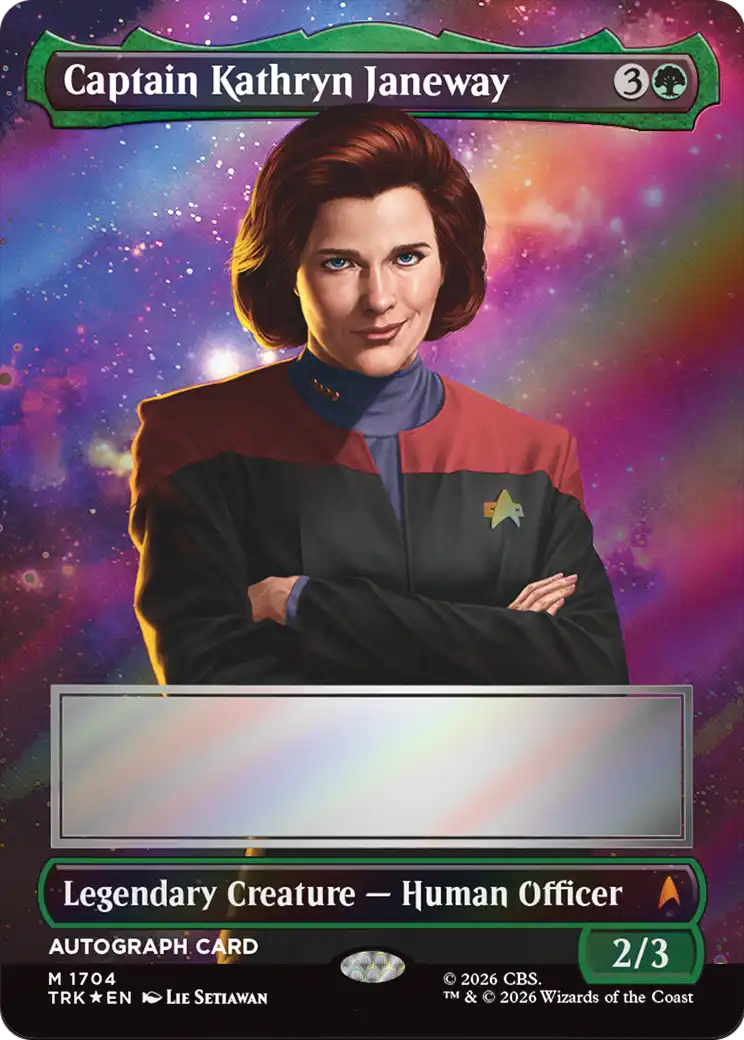 Captain Kathryn Janeway (Borderless) (Signed) [Star Trek] | L.A. Mood Comics and Games