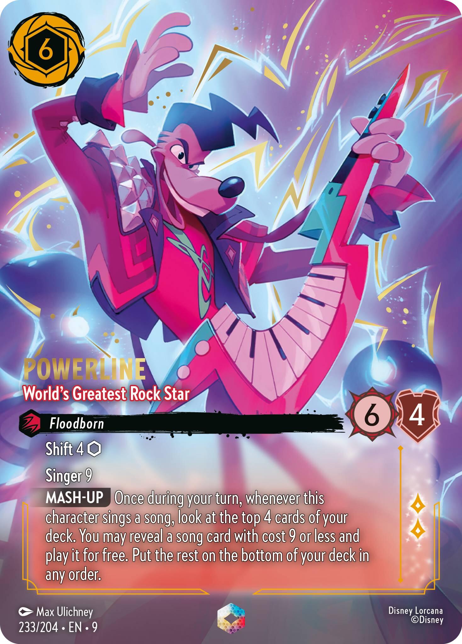 Powerline - World's Greatest Rock Star (Enchanted) (233/204) [Fabled] | L.A. Mood Comics and Games