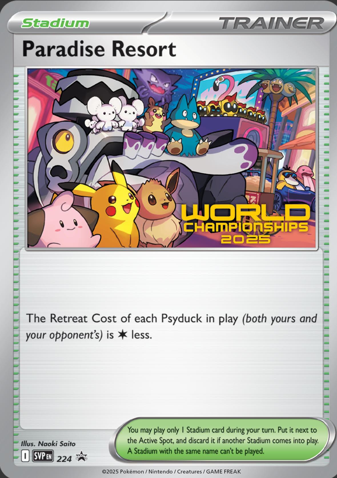 Paradise Resort (224) (World Championships 2025) [Scarlet & Violet: Black Star Promos] | L.A. Mood Comics and Games