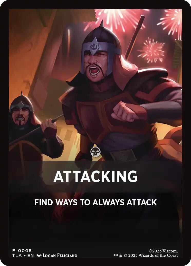 Attacking Theme Card [Avatar: The Last Airbender Tokens] | L.A. Mood Comics and Games