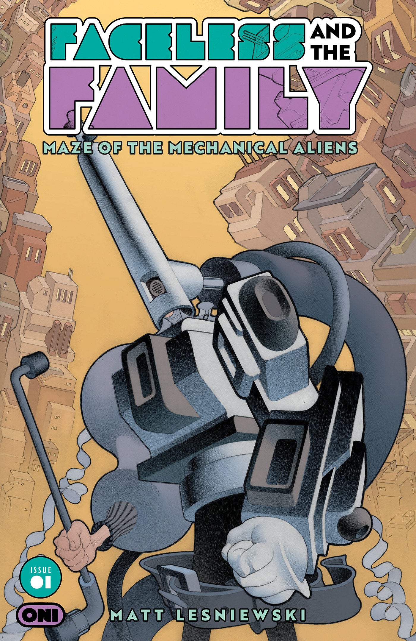 Faceless And The Family Maze Of The Mechanical Aliens #1 3RD Printing | L.A. Mood Comics and Games