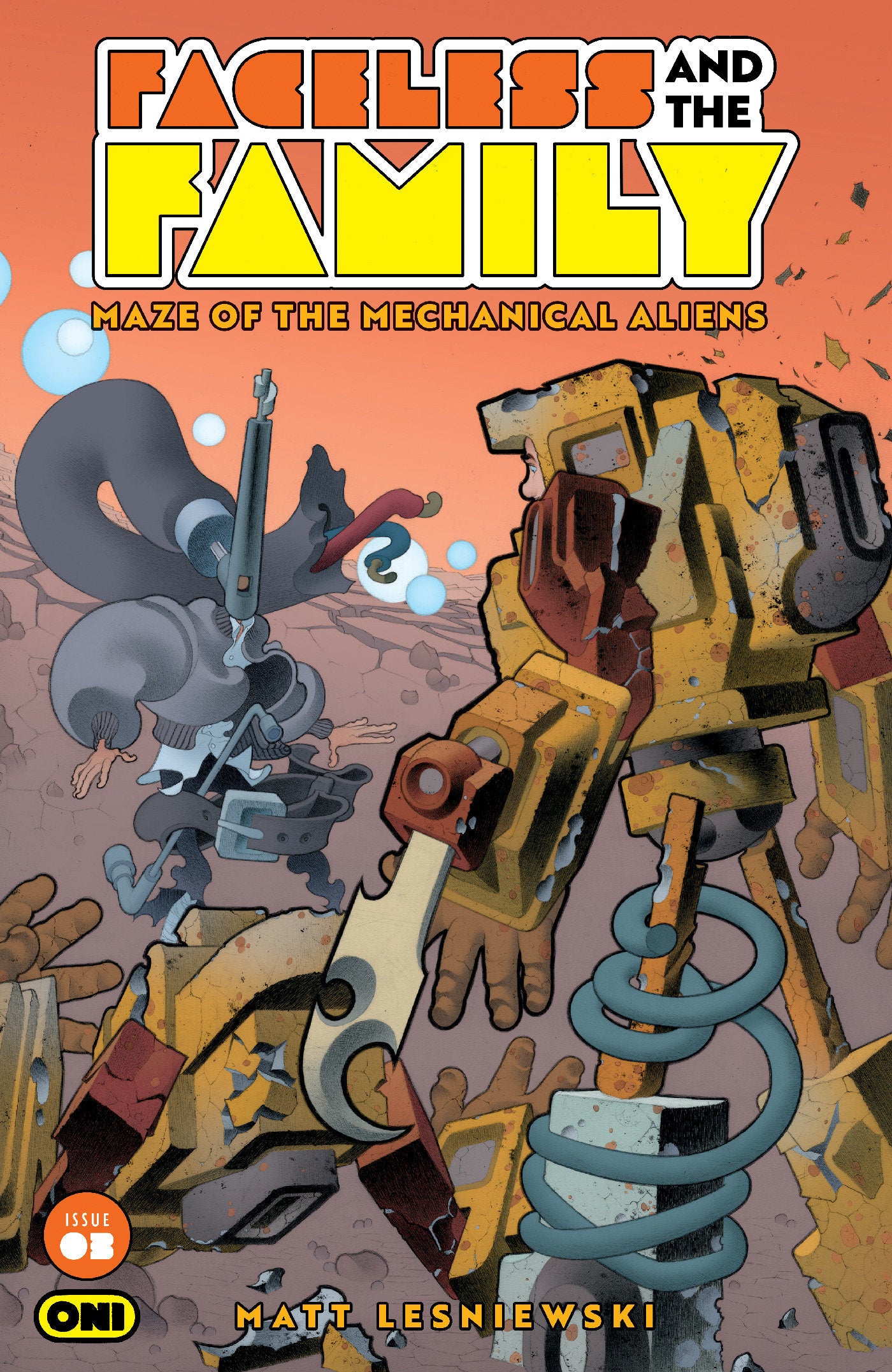 Faceless And The Family Maze Of The Mechanical Aliens #3 Cover A Matt Lesniewski | L.A. Mood Comics and Games