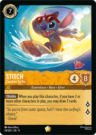 Stitch - Carefree Surfer (24/204) [Fabled] | L.A. Mood Comics and Games