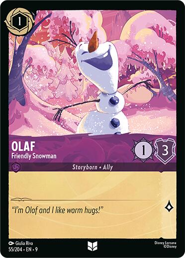 Olaf - Friendly Snowman (55/204) [Fabled] | L.A. Mood Comics and Games