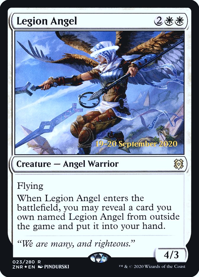 Legion Angel [Zendikar Rising Prerelease Promos] | L.A. Mood Comics and Games