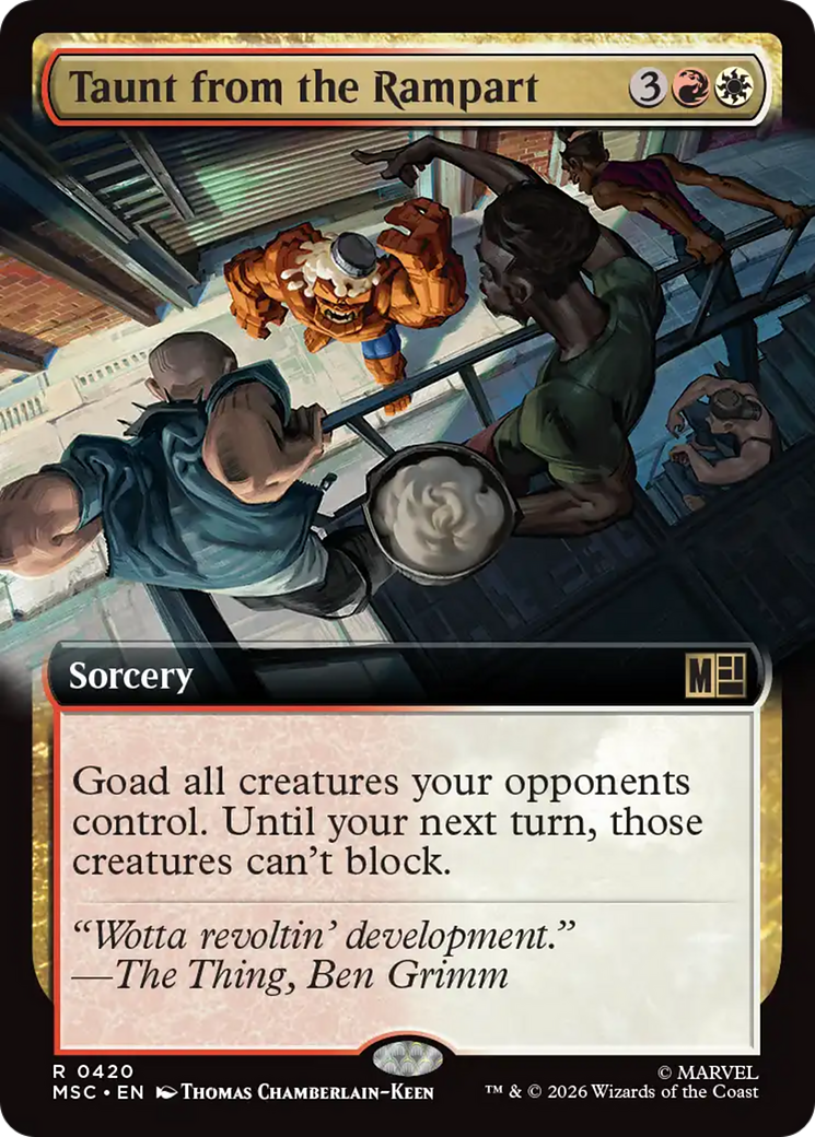 Taunt from the Rampart (Extended Art) [Marvel Super Heroes Commander] | L.A. Mood Comics and Games