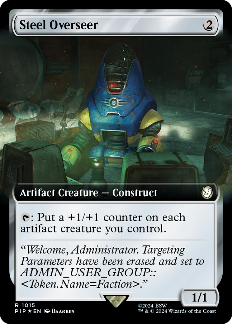 Steel Overseer (Extended Art) (Surge Foil) [Fallout] | L.A. Mood Comics and Games