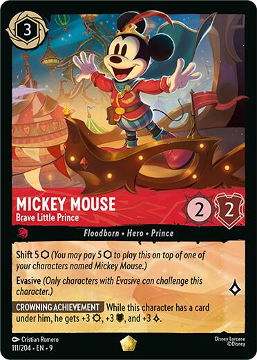 Mickey Mouse - Brave Little Prince (111/204) [Fabled] | L.A. Mood Comics and Games